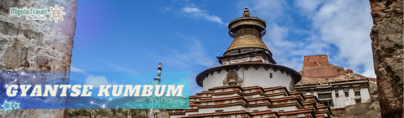 Thập Vạn Phật Tháp (Gyantse Kumbum) - cũng là tháp Stupa (Chorten) lớn nhất và độc đáo nhất trên cao nguyên Thanh Tạng.  Nghe thuyết minh về các tông phái Phật Giáo Tây Tạng.