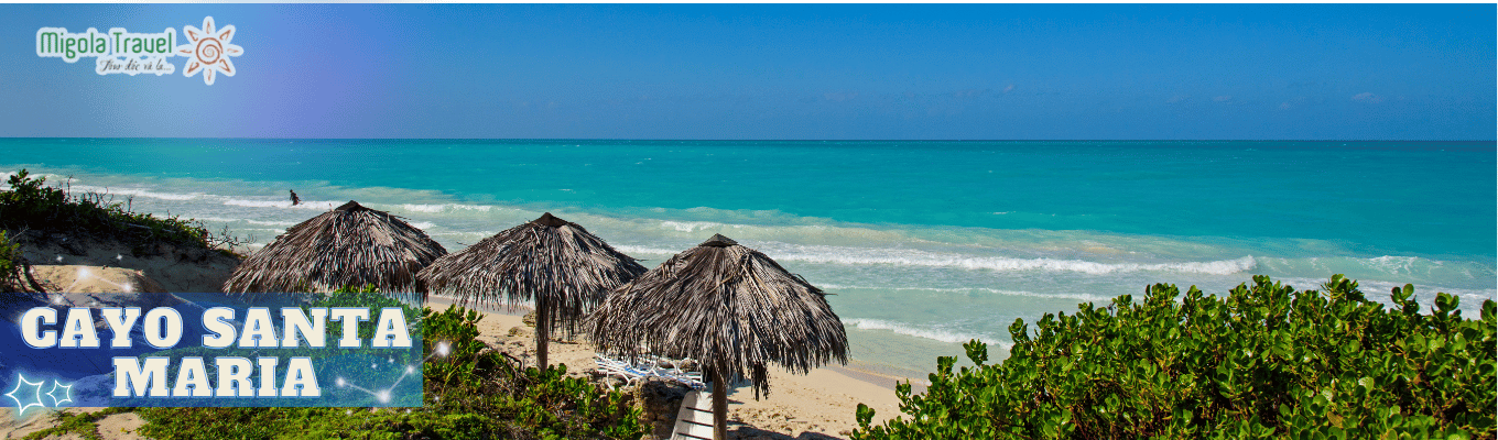 Cayo Santa
Maria, quần đảo thiên đường ngoài khơi phía bắc của Cuba.